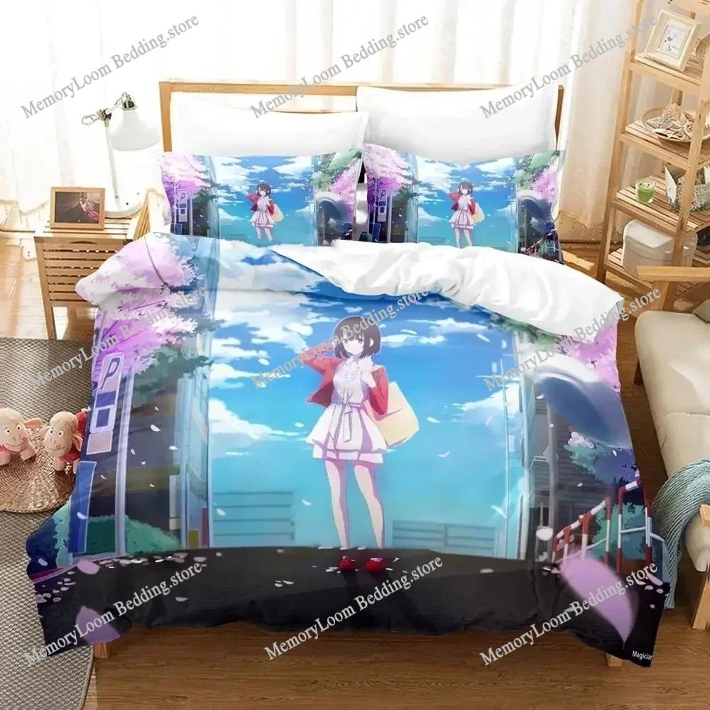 Home Textile Cartoons Megumi Kato Saekano Cover Duvet Cover Pillow Case Boy Girl Polyester Bedding Set King Queen Twin Size