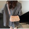 Niche Design Bag Women's New Casual Messenger Bag Fashion Shoulder Pleated Cloud Bag