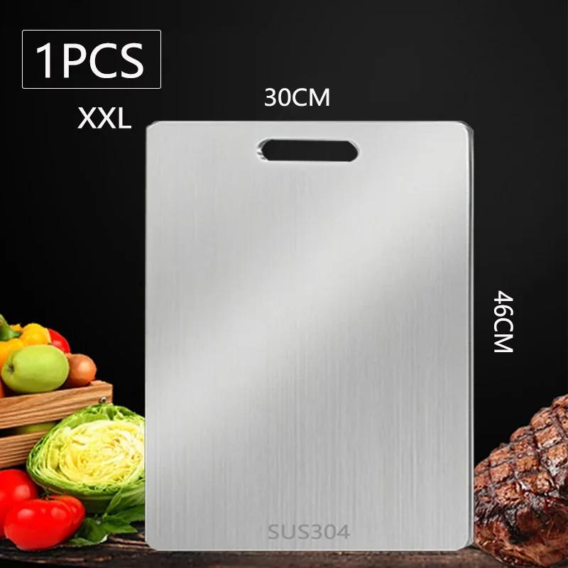 WXCOO Kitchen Cutting Board Food Grade Chopping Cutting Boards Thickened Stainless Steel Boards for Cut Vegetables Fruit Meat