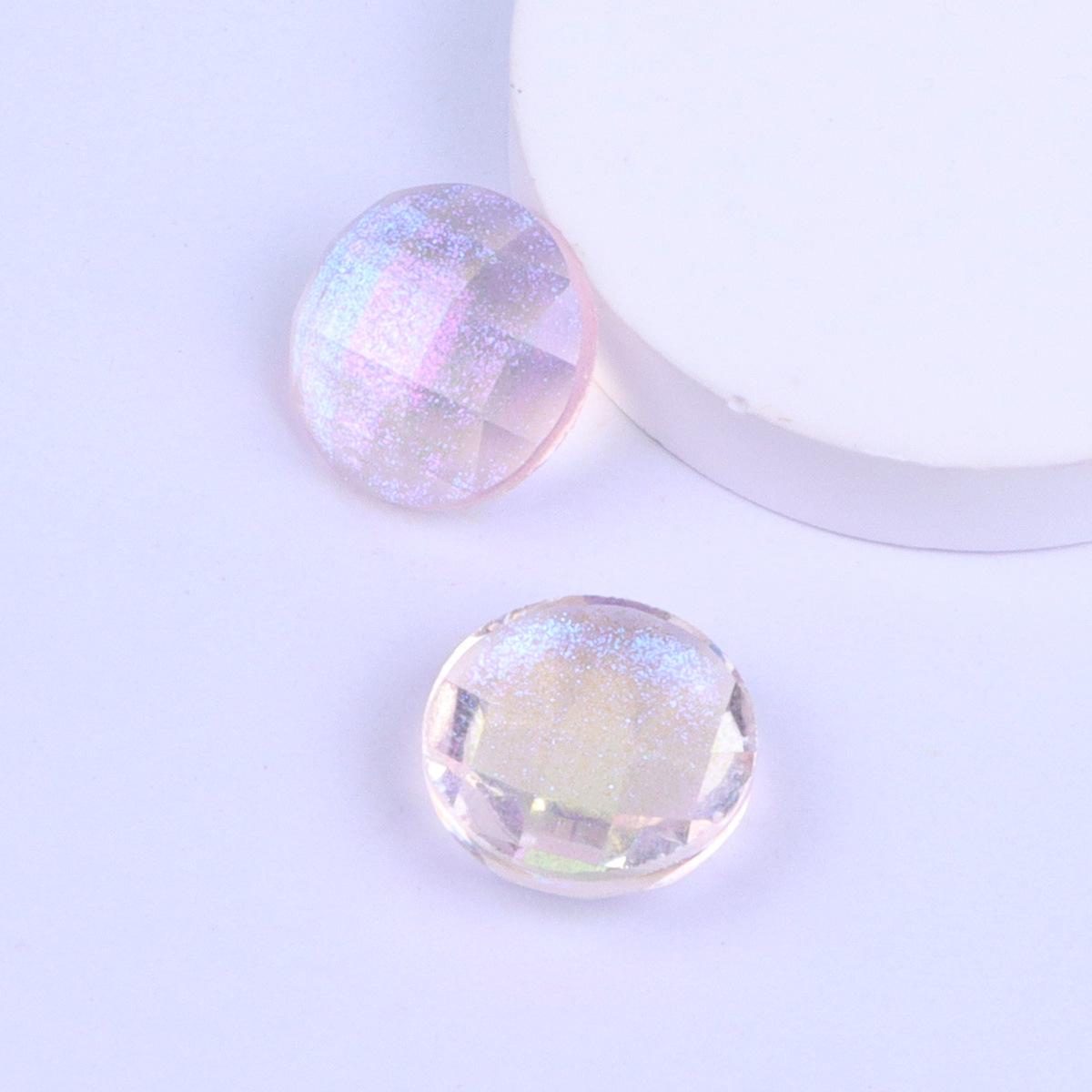 Starry Sky Glitter Mesh Half-Face Resin Earrings & Hair Clips