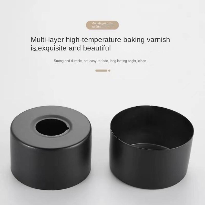 2PCS Black Stainless Steel Water Pipe Wall Covers Shower Chrome Finish Faucet Decorative Cover Kitchen Bathroom Accessories