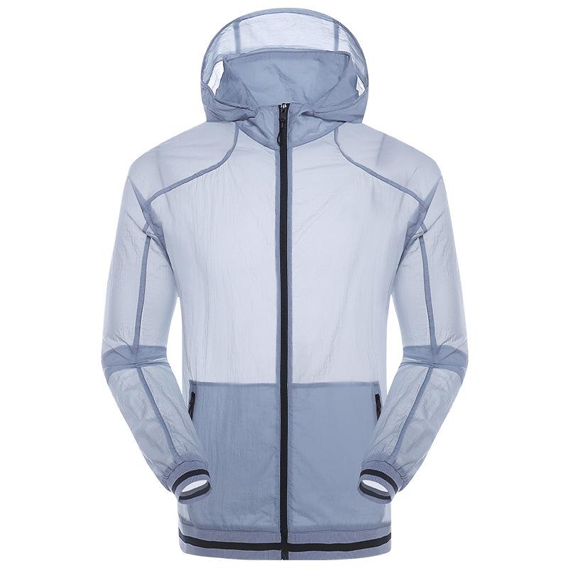 New Men's Skin Clothing Quick-drying Skin Trench Coat Waterproof and Breathable Outdoor Jacket