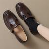 Fashion Leather Women's Flat Shoes 2025 Mary Jane Spring And Autumn Fashion Round Toe Shoes Buckle Comfortable Women Flats Shoes