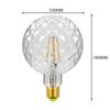 Led Bulb Shaped 220v 2700k Edison Clear Vintage Bulbs Warm White Filament E27 Decorative G125 Lighting Glass Lamp
