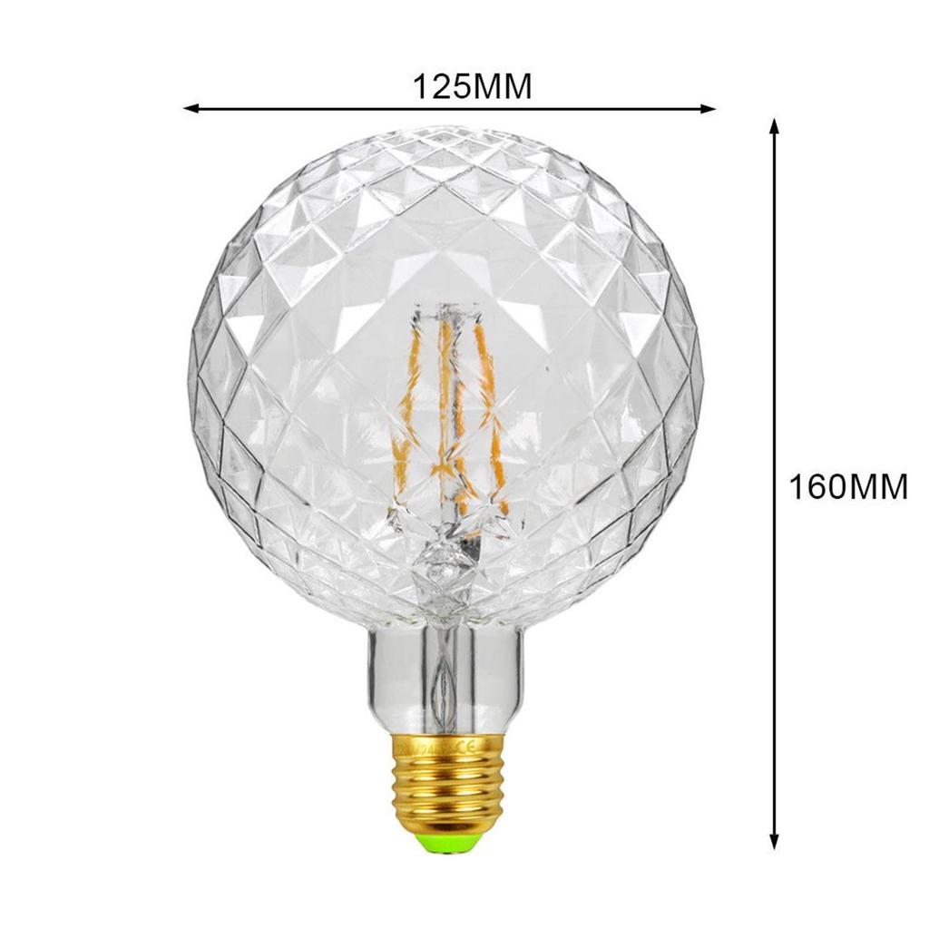 Led Bulb Special Shaped 220v Filament G125 Clear Vintage Bulbs Decorative Retro E27 Warm White Gold Lighting 2700k Edison