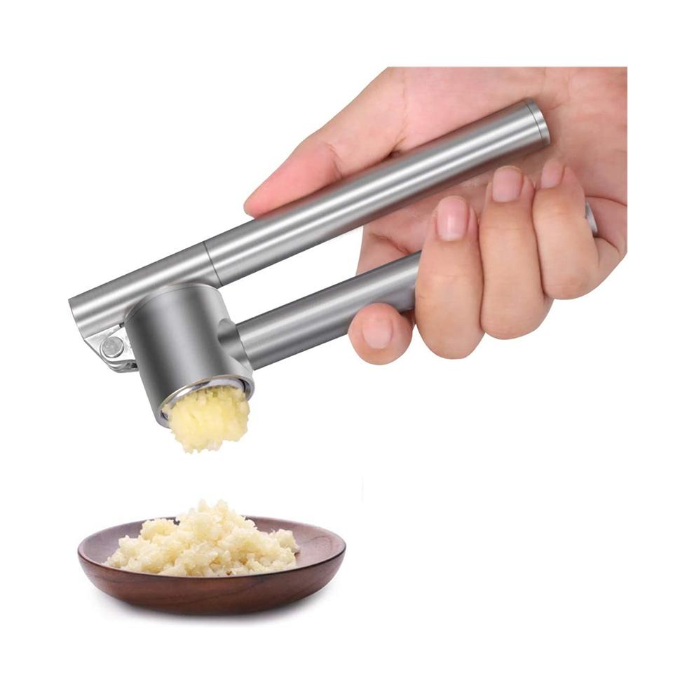 304 Stainless Steel Garlic Press, Meat Grinder, Crusher, Chopper & Peeler Set Rust-proof and Corrosion-resistant Dishwasher Safe