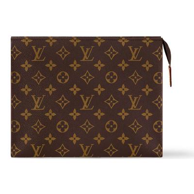 Louis Vuitton Monogramová potažená plátěná úložná taška Unisex tašky Hnědá M83547