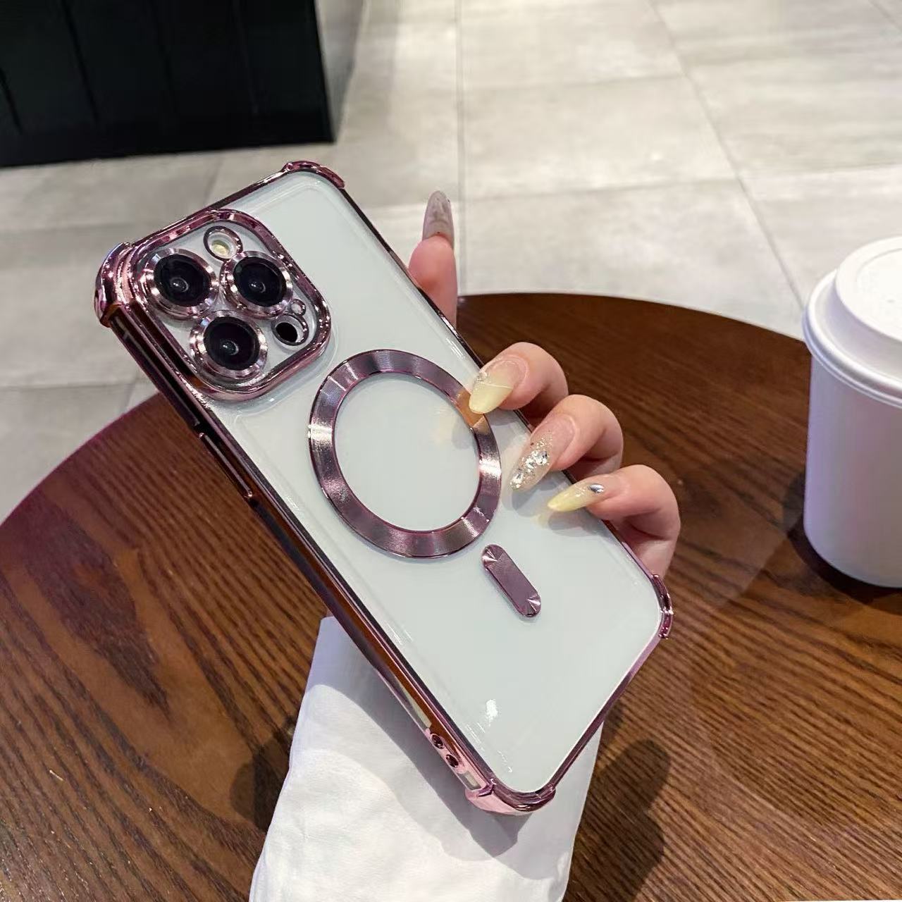 

Luxury For Magsafe Magnetic Phone Case For Xiaomi Poco C85 C74 C71 C65 C40 M7 M6 M5S M4 M3 Pro Soft Plating Protection Cover Xiaomi Poco M3 Pro5G