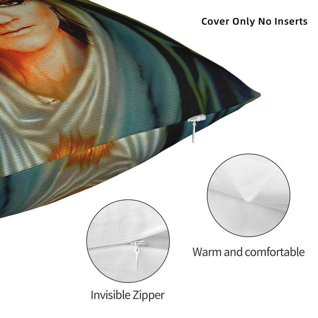 Celines Dion Pillowcase Soft Polyester Cushion Cover Gift Throw Pillow Case Cover Home Square 18''