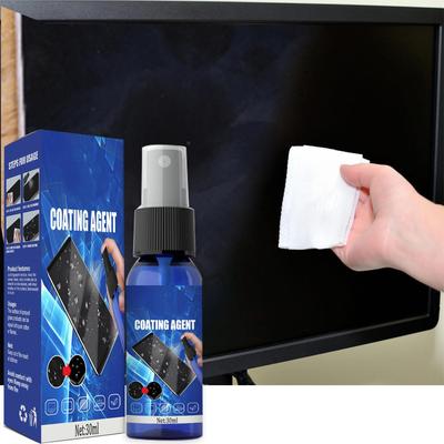 Schermreiniger Spray Elektronische Reinigingskit Monitorreiniger Voor Smart TV's Monitoren & Auto's Laptopreiniger 30ml + Reinigingsdoekje