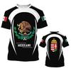 Mexico Eagle Mønster T-skjorte for menn Mote 3D-utskrift T-skjorter Hip Hop Harajuku Kortermet Oversized T-skjorte Uformelle topper med o-hals