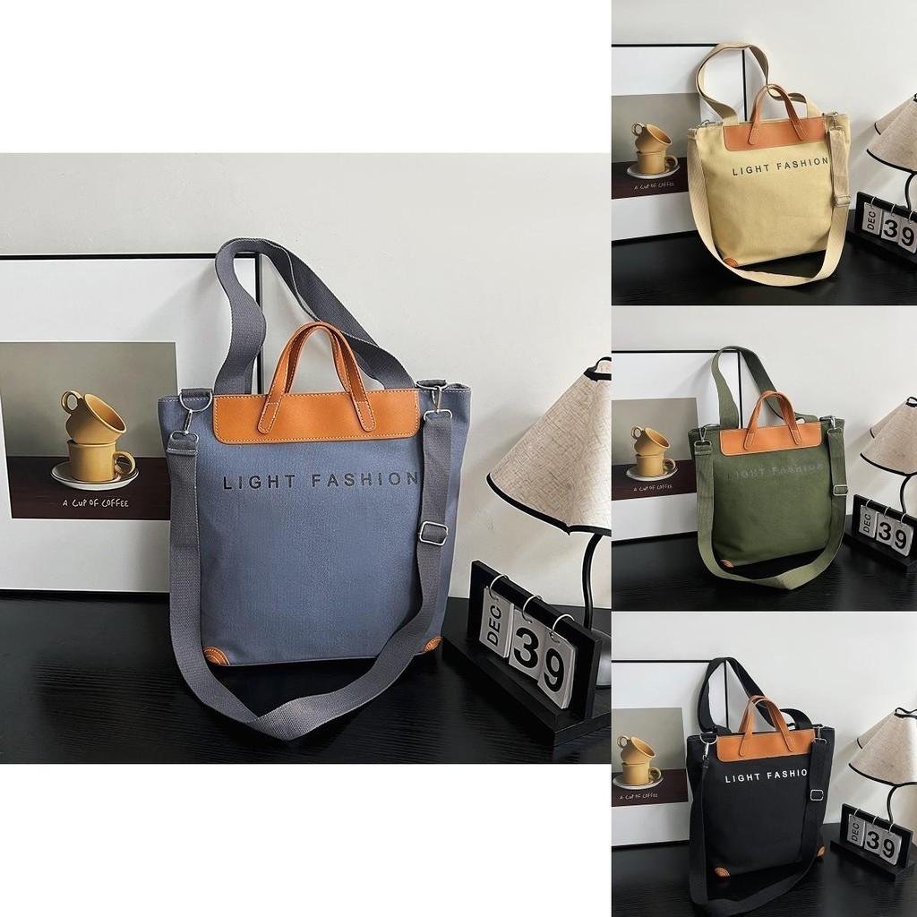 Fashionable Canvas Tote Bag For Women Trendy Large Capacity Shoulder Bag