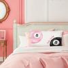 Preppy Lucky 8 Ball Pillow Covers 12x20, Pink and Black Room Decor, Funky Retro 8 Ball Y2k Aesthetic Lumbar Throw Pillow Covers for Girls Bedroom