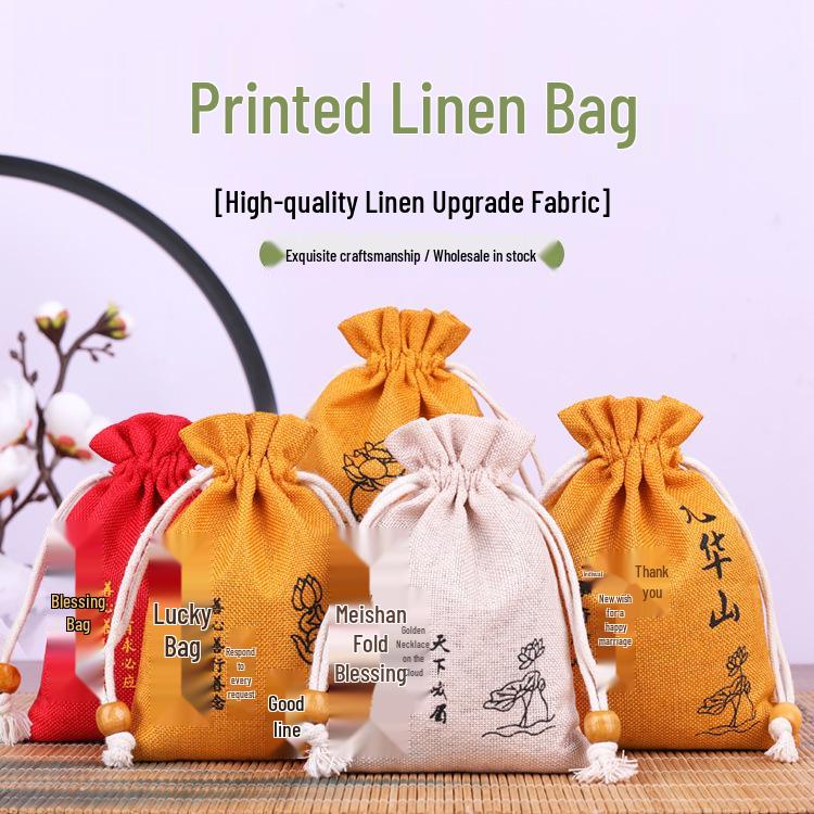 Special Offer Cotton Linen Jewelry Gift Bag