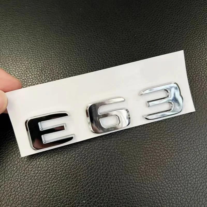 Suitable for ABS Black Auto Letter E63 E63S Logo Logo Sticker Car Luggage Badge Decal Mercedes Benz E63 E63S W213 Accessories