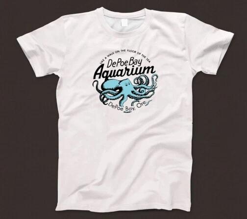 

Depoe Bay Aquarium T Shirt 882 Oregon Pacific Highway 101 Octopus Shark Stingray M
