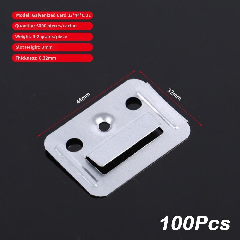 100Pcs Rust Resistant Wall Panel Clips Galvanized Steel Wall Panel Fixing Clamps  Ceiling Cladding