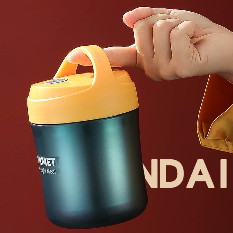 Heat Insulation Barrel  500ml Vacuum Flasks Portable Stainless Steel Thermos Barrel  Water Bottle Student Thermal Insulation Barrel
