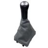 För VW Polo 9N 9N2 2002 2003 2004 2005 2006 2007 2008 2009 2010 Sedan 5/6 Växlad Växelspaksknopp Damask Läder Stövelskydd Fodral