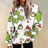 Women's Fashion Daily Versatile Casual Crewneck Sweatshirts Graphic Daily Long Sleeve Gradient Patchwork Printed Top Sweatshirts