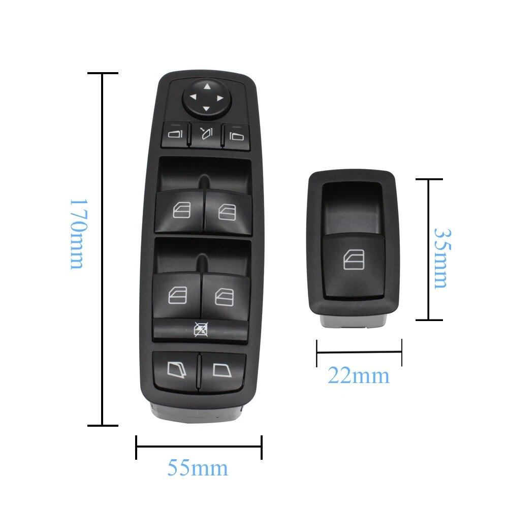 Hlavní spínač ovládání oken automobilu Mercedes Benz ML GL R Class W164 W251 2518300590,2518300290,2518300090,2518300190