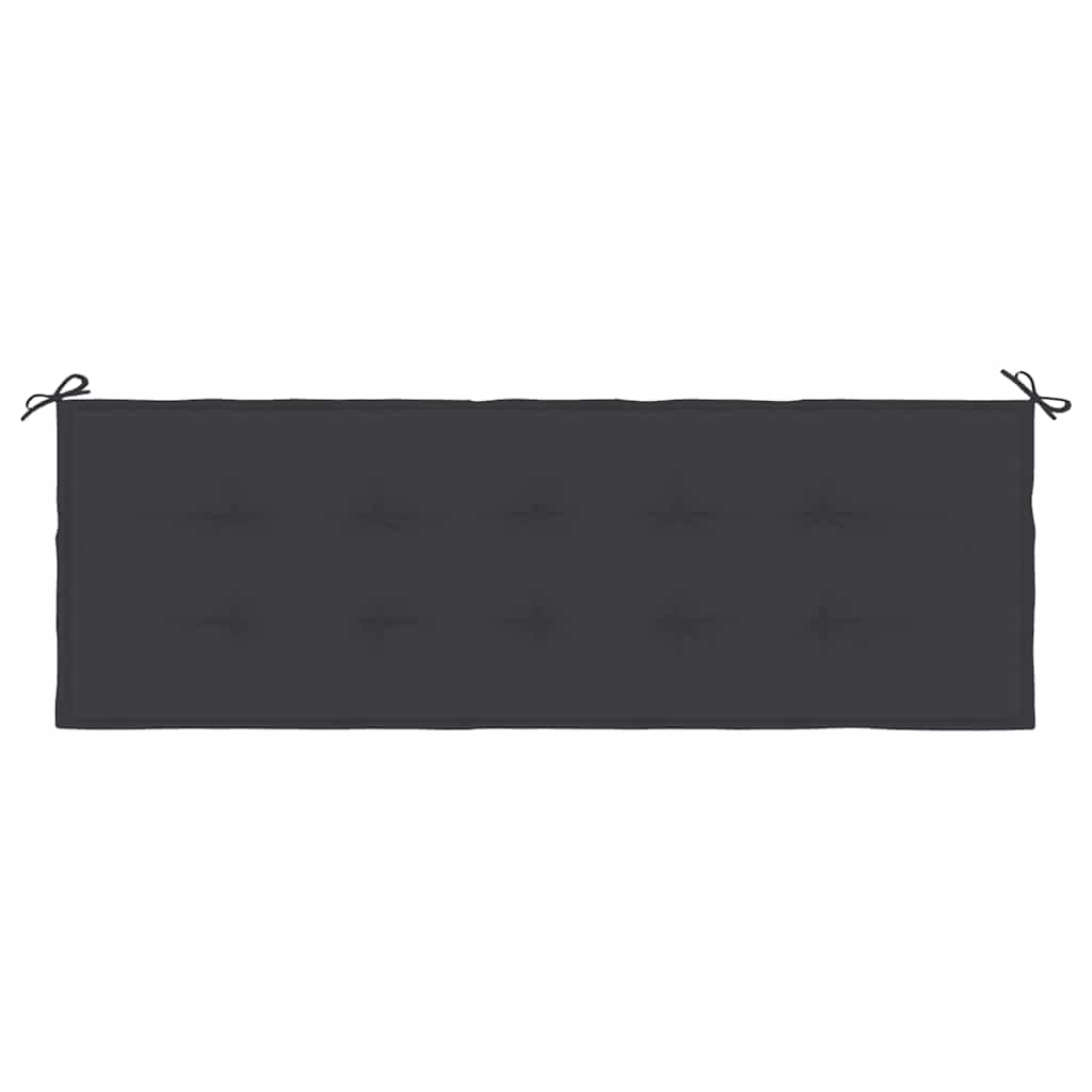 vidaXL Gartenbank-Auflage Schwarz 150x50x3 cm Oxford-Gewebe