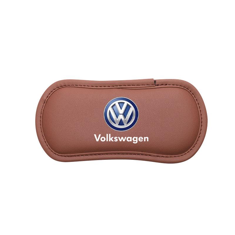 

2026 Горячий Для Volkswagen VW Кожаная Автомобильная Подушка Наколенник для Автомобиля Эластичная Подушка для Ног из Пеноматериала с Эффектом Памяти Для Volkswagen Polo Passat B5 B6 B7 T4 T5 коричневый