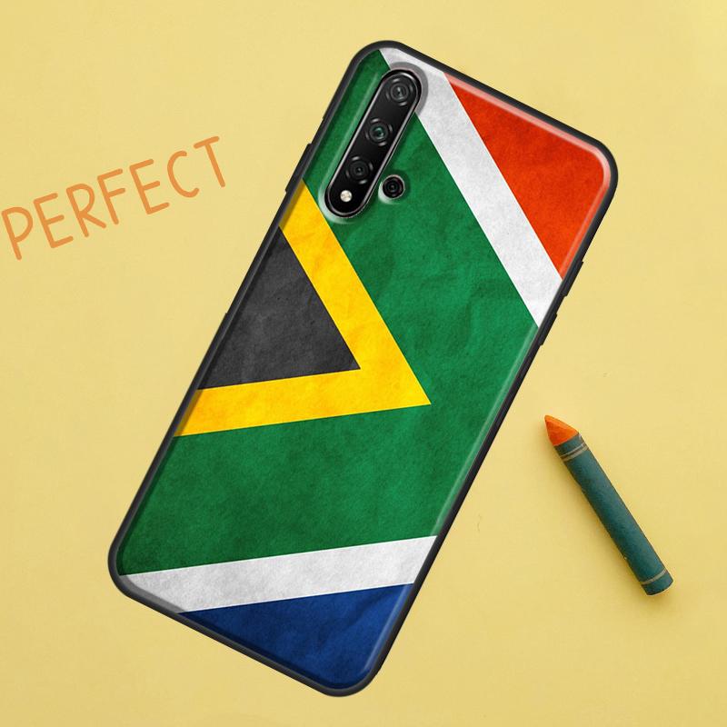 South African Flag For Huawei Nova 12s 11i 7i 8i 12i Y73 Y70 Y90 Y60 Y72 Y61 Y91 9 10 SE P40 Lite P30 Pro Case