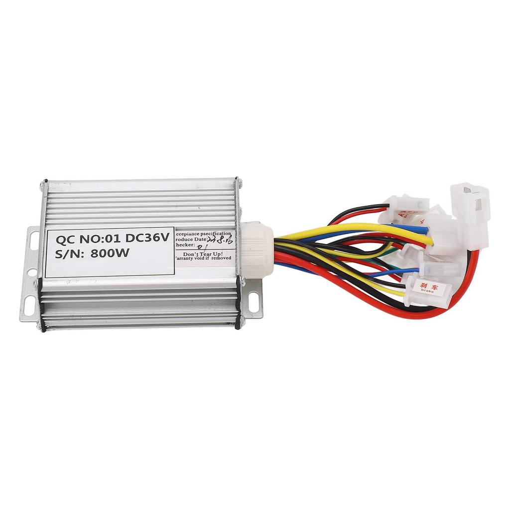 36V 800W Ovladač elektrické koloběžky Pouzdro z hliníkové slitiny Kabel odolný proti vysokým teplotám Kartáčový ovladač pro jízdní kolo