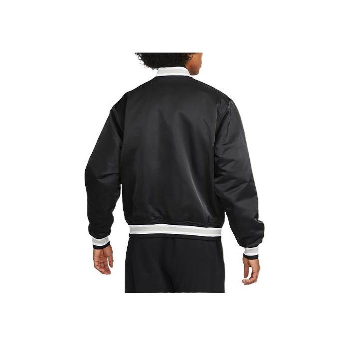 Nike Sportbekleidung Authentics Dugout Jacke (Asiatische Größen) Schwarz/Weiß Herren Streetwear DX0659-010