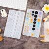 1 PC Silicone Resin Casting Molds for Earrings Jewelry Making, Transparent Round Shape Mold Set for DIY Craft Projects
