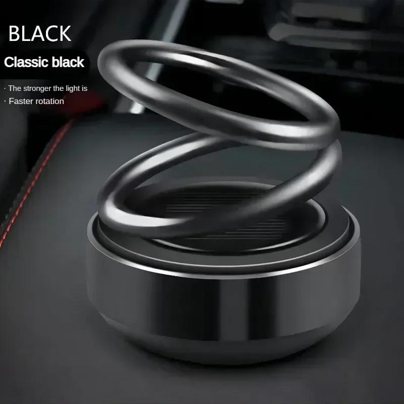 Car Air Freshener Double Ring Aromatherapy Diffuser Rotating Solar Freshener Aromatherapy Fragrance