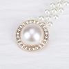 Yousheng Waist Chain Imitation Pearls 3D Flower Decor Waist Chain Adjustable Fit Retro Dress Waist Belt Special Occasions Accessory