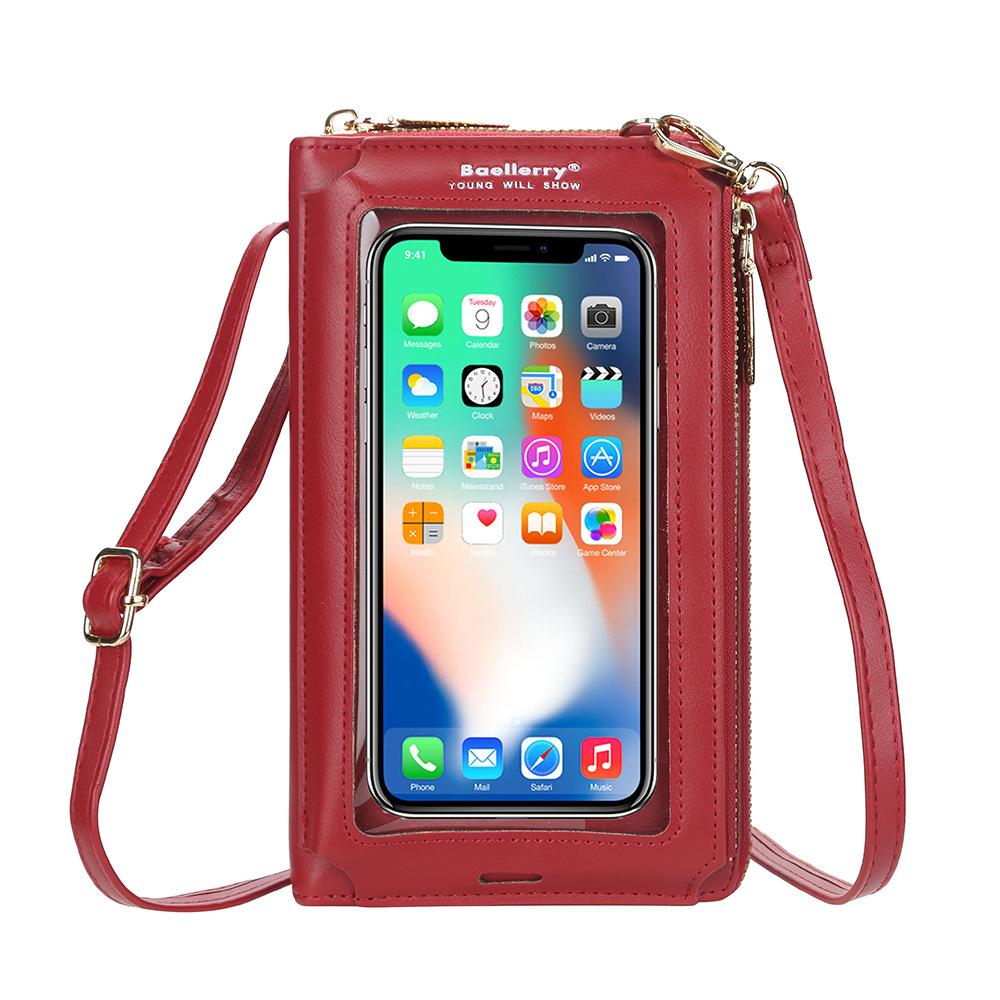 Baellerry Mode Frauen Schulter Taschen Künstliche Leder Telefon Tasche Klassische Design Handtaschen Zipper Umhängetasche Messenger Taschen Geldbörse