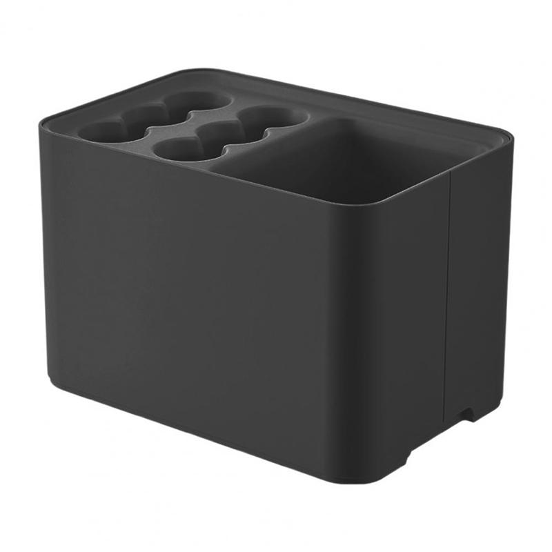 

6 Holes 4 Grids Umbrella Rack With Drip Tray Home Totel Entrance Umbrella Drain Storage Box for Home Hotel Umbrella Orgainzer чёрный