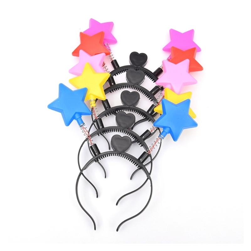 Bouncing Star Shape Headband Carnival Performances Hair Hoop for Adult Unisex