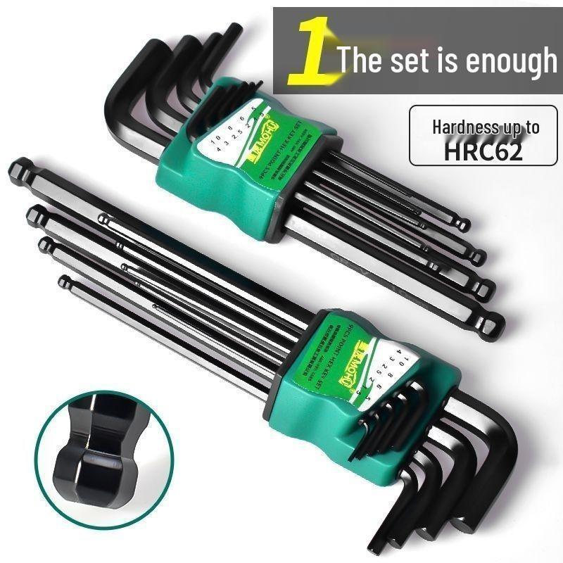 S2 Alloy Torx Hex Wrench Set - Six-Point Star Screwdrivers