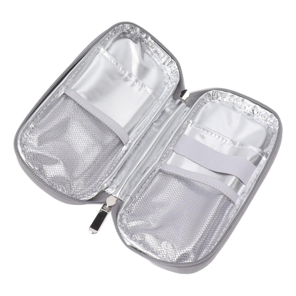 Insulin Cooler Bag Cooling Storage Carrying Pouch Zipper Design for Indoor Outdoor
