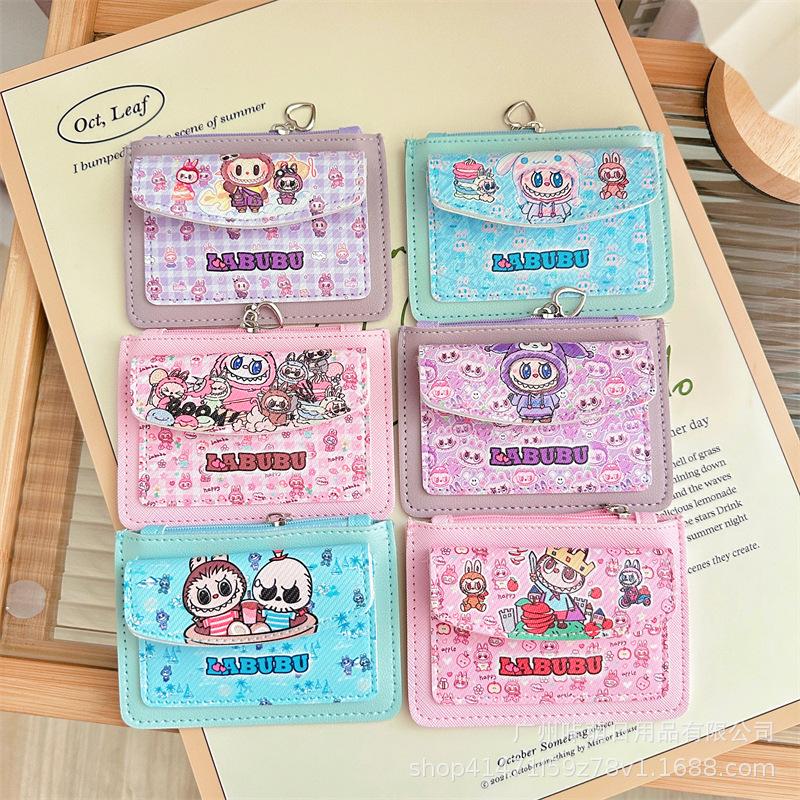 Coin Purse Labubu Card Holder Card Holder Student Campus Card Access Card Bus Card Zipper Storage Bag