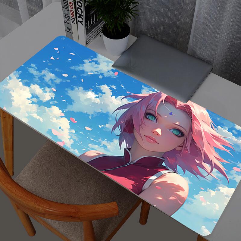Mouse Pads Large Naruto Sakura Haruno Gamer XXL Keyboard Desk Mouse Mat Carpet Rubber Tapis Souris Gaming Notbook Mousepad
