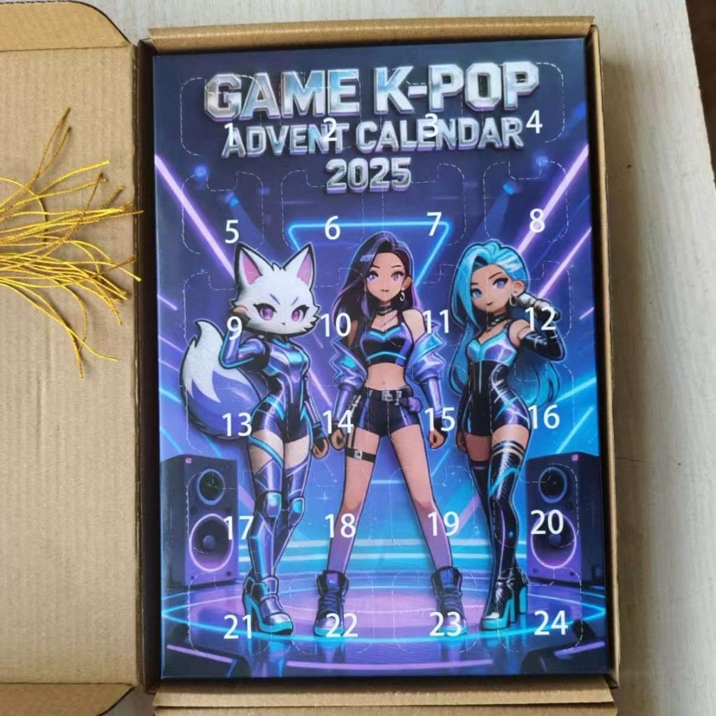 Kpop Dämonenjäger Weihnachts-Adventskalender Huntrix Rumi Mira Zoey SAJA Boys Derpy Tiger Silvesterdekorationen Geschenke