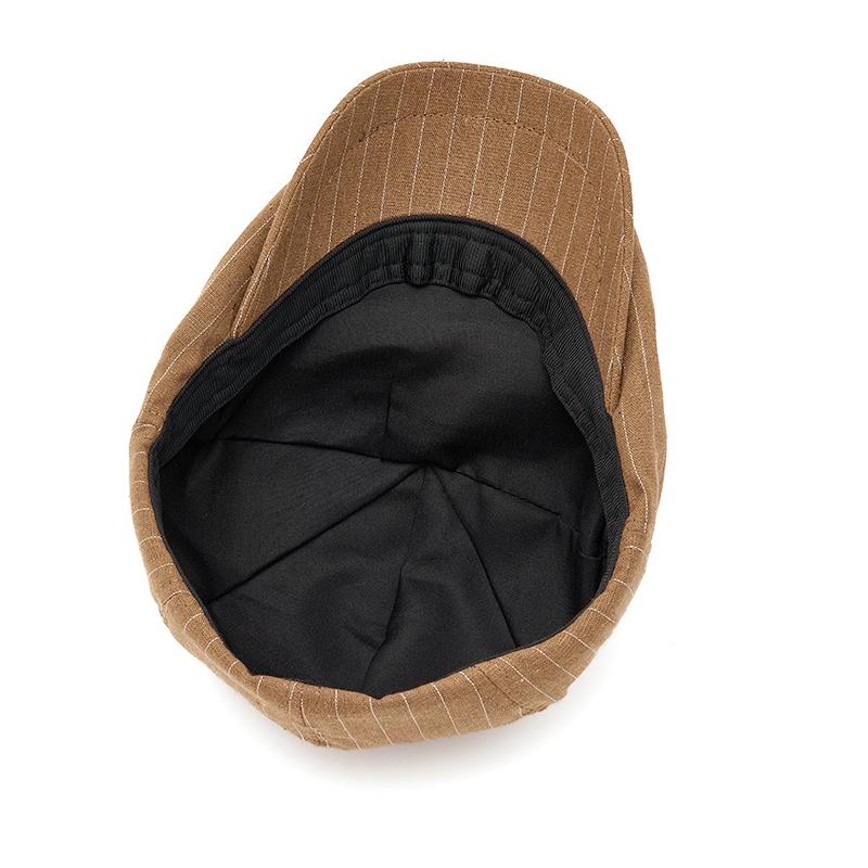 Men's Spring Cap Striped Beret Retro Forward Cap Women's British Newspaper Boy Hat Sun Hat