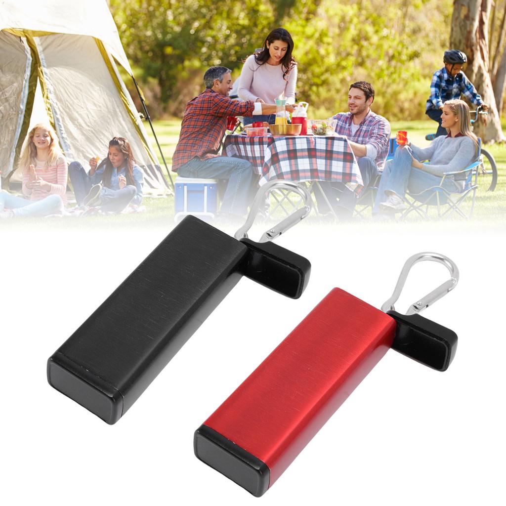 Portable Metal Storage Container Aluminum Alloy Outdoor Airtight Storage Box with Whistle Lanyard fo