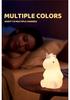 Unicorn USB Rechargeable Seven-Color Silicone Night Light for Kids