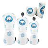 Shirokuma Golf Putter Cover for Drivers and with Magnetic Design Headcover, (440cc, 460cc), Woods, Utilities, UTs, Pin-Type (for Mallets)