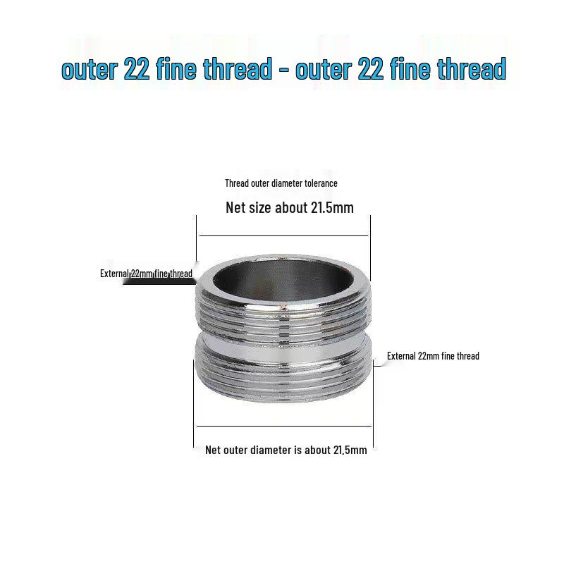 Faucet Adapter & Water Purifier Connector: M22 To 4-Point Coarse Thread Aerator