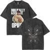 Retro Washed Playboi Carti I AM MUSIC Logo T Shirt Opium Ken Carson Narcissist Rap Tshirts Men Hip Hop Vintage Oversized Tshirt