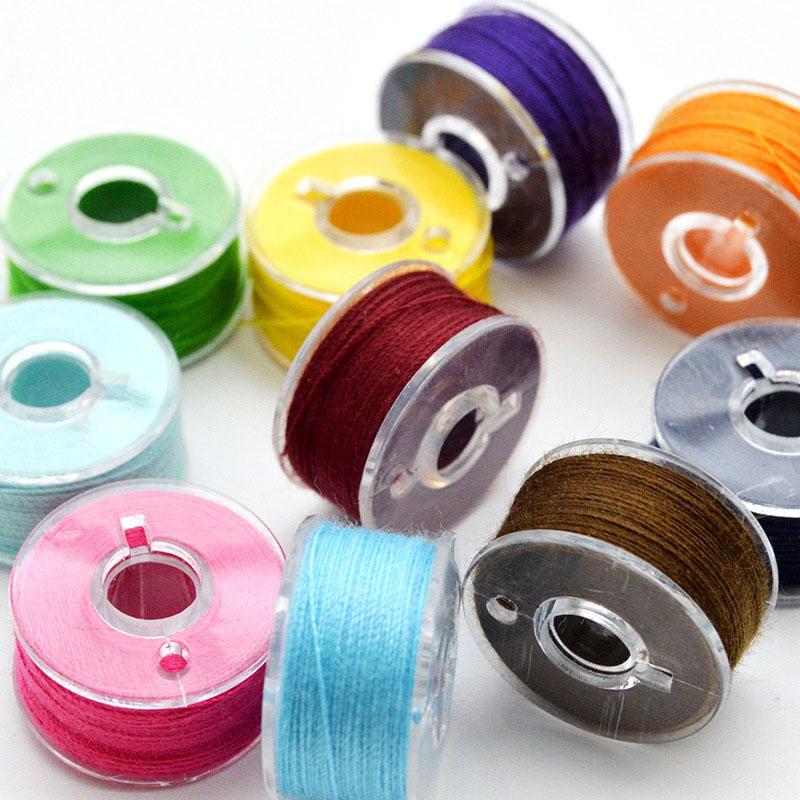 Bobbins Plastic Bobbins Storage Box Sewing Machine Spools for Household DIY Sewing Accessories Tools Organizer Sewing Box