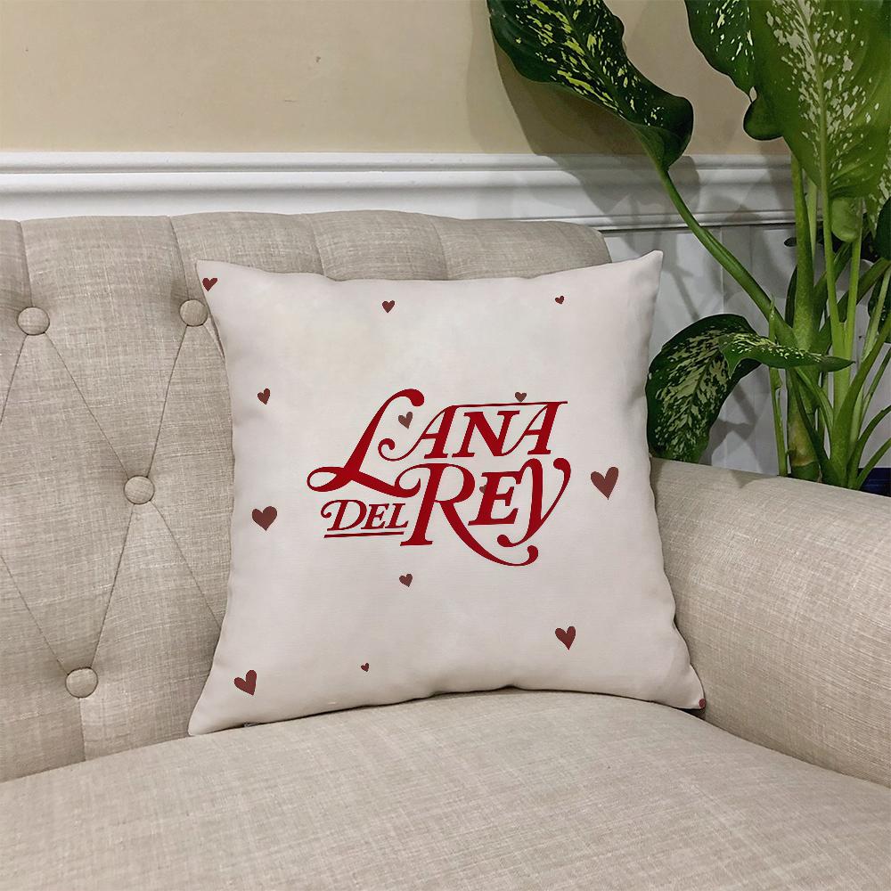 L-Lana Singer D-Del R-Rey cushion cover Square Sofa Cushion Cover Casual Skin-Friendly Comfortable Pillow Cover