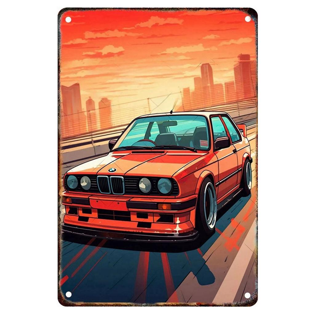 Vintage Metal Tin Signs Classic Car Wall Posters Plate Wall Decor for Home Garden Bars Man Cave Cafe Clubs Retro Posters Plaque